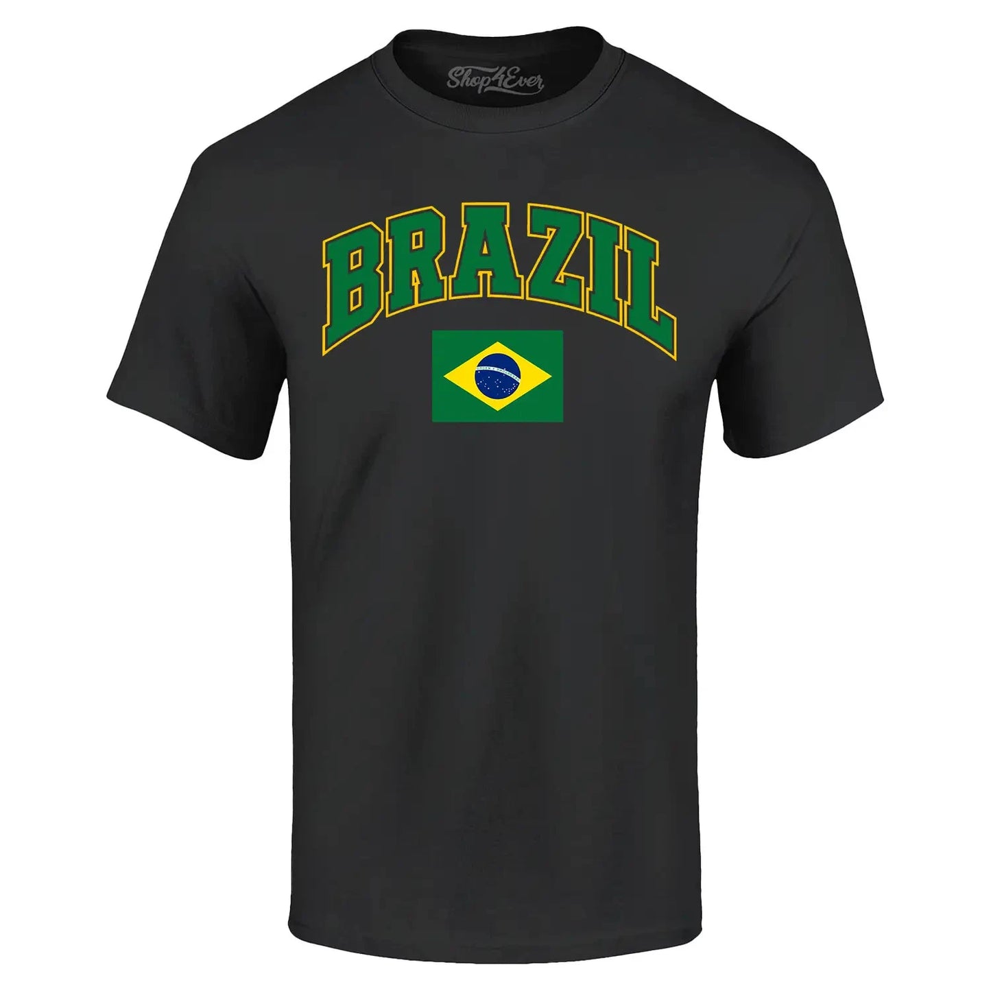 Brazil Flag Soccer Season Football T-shirt Brazilian Flag Shirt