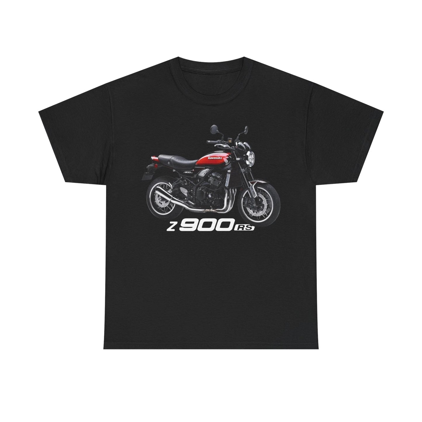 Kawasaki Z900 RS Red Japanese Motorcycle T Shirt , Printed in USA