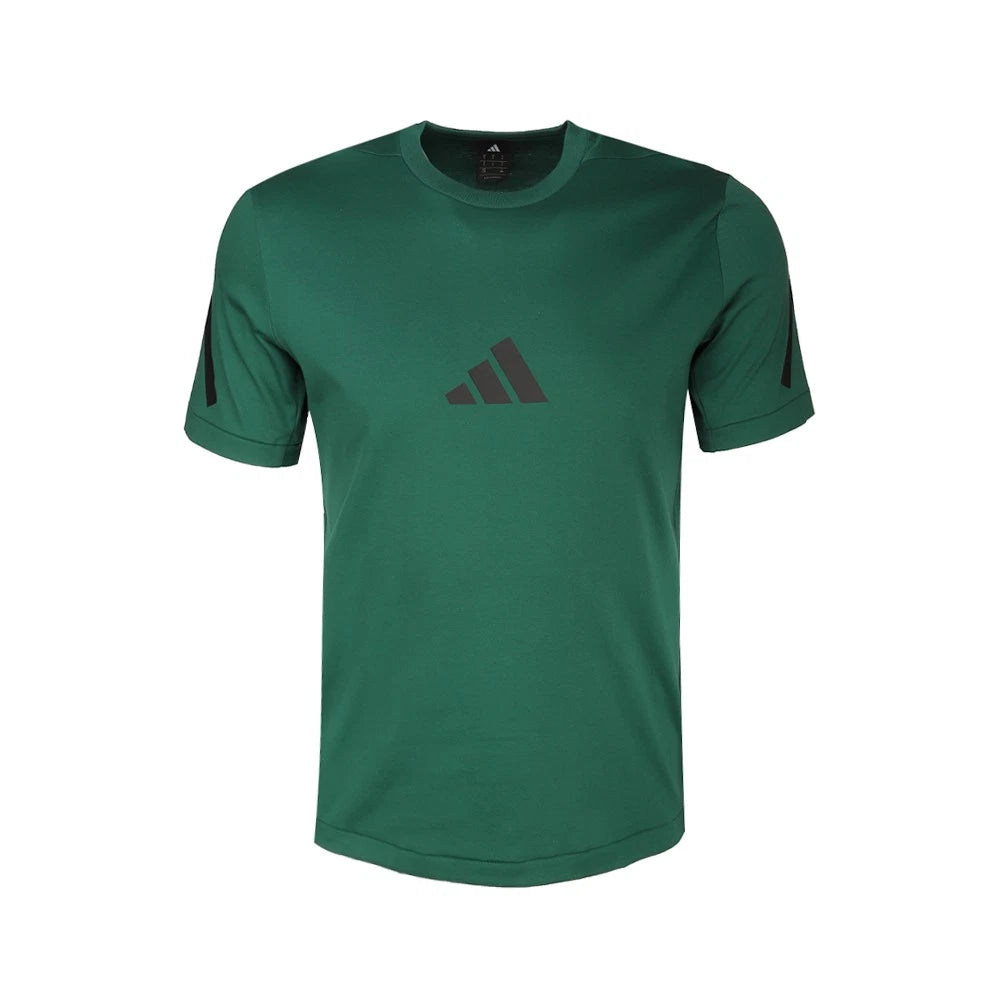adidas Z.N.E. Crew Neck Short Sleeve T-Shirt Mens Green Casual Tops JF6544