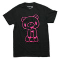 GloomyBear New Adult T-Shirt -  Hot Pink Bloody Bear Outline Image