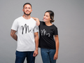 Mr and Mrs Couples TShirt Husband Wife Married Newlywed Wedding His Hers Hubby