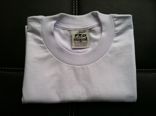 6 NEW PRO 5 PRO5 T-SHIRT SUPER HEAVY WHITE TEE PLAIN BLANK 4X-LARGE 4XL 6PC