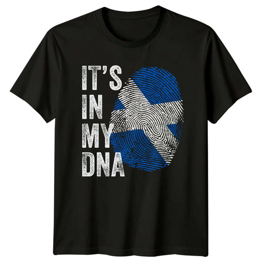 Its In My DNA Scotland Scottish Flag Mens T-Shirt Womens Tee Graphic Unisex