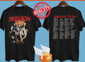 Skid Row 1992 Tour 2 Side Black T-Shirt All Size