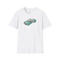 Vintage Porsche 914 Softstyle T-Shirt - 24 Hours of Le Mans Design, Sketch Art