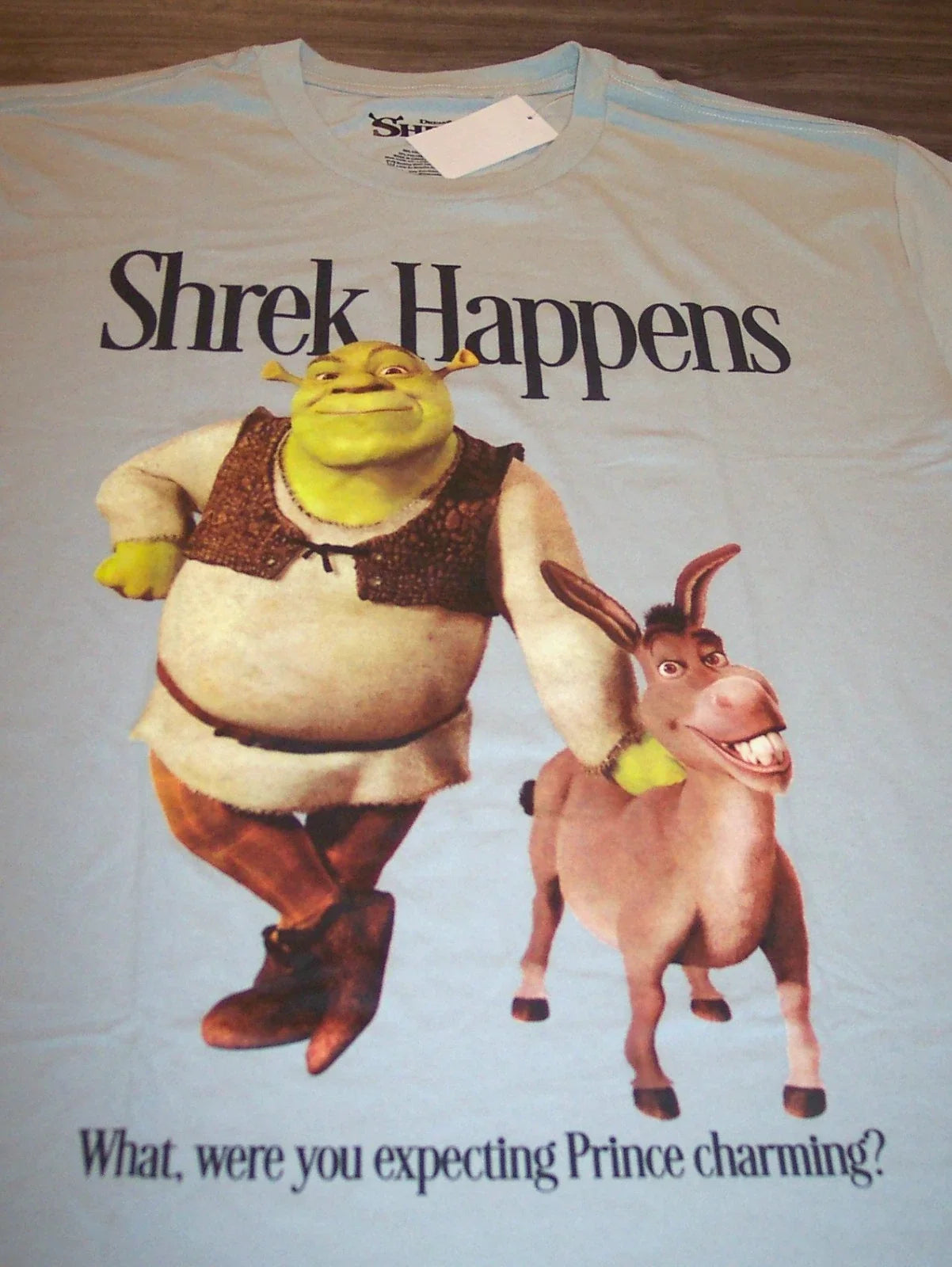 SHREK and DONKEY Donkey Dreamworks SHREK HAPPENS  T-Shirt MENS XL NEW w/ TAG
