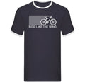 Ride Like the Wind Ringer T Shirt,Cycling Ringer shirt,Road cycling apparel Top