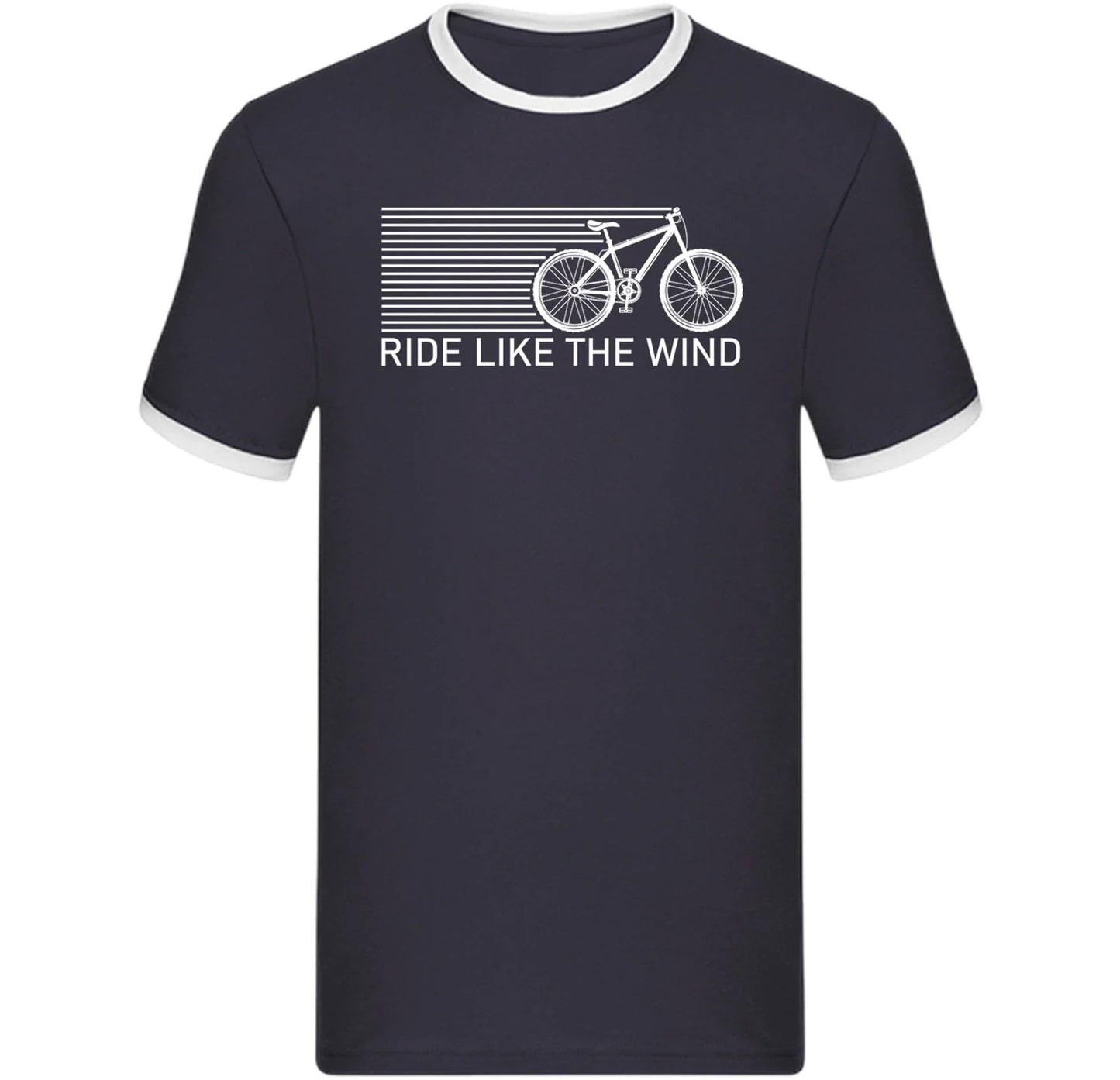 Ride Like the Wind Ringer T Shirt,Cycling Ringer shirt,Road cycling apparel Top