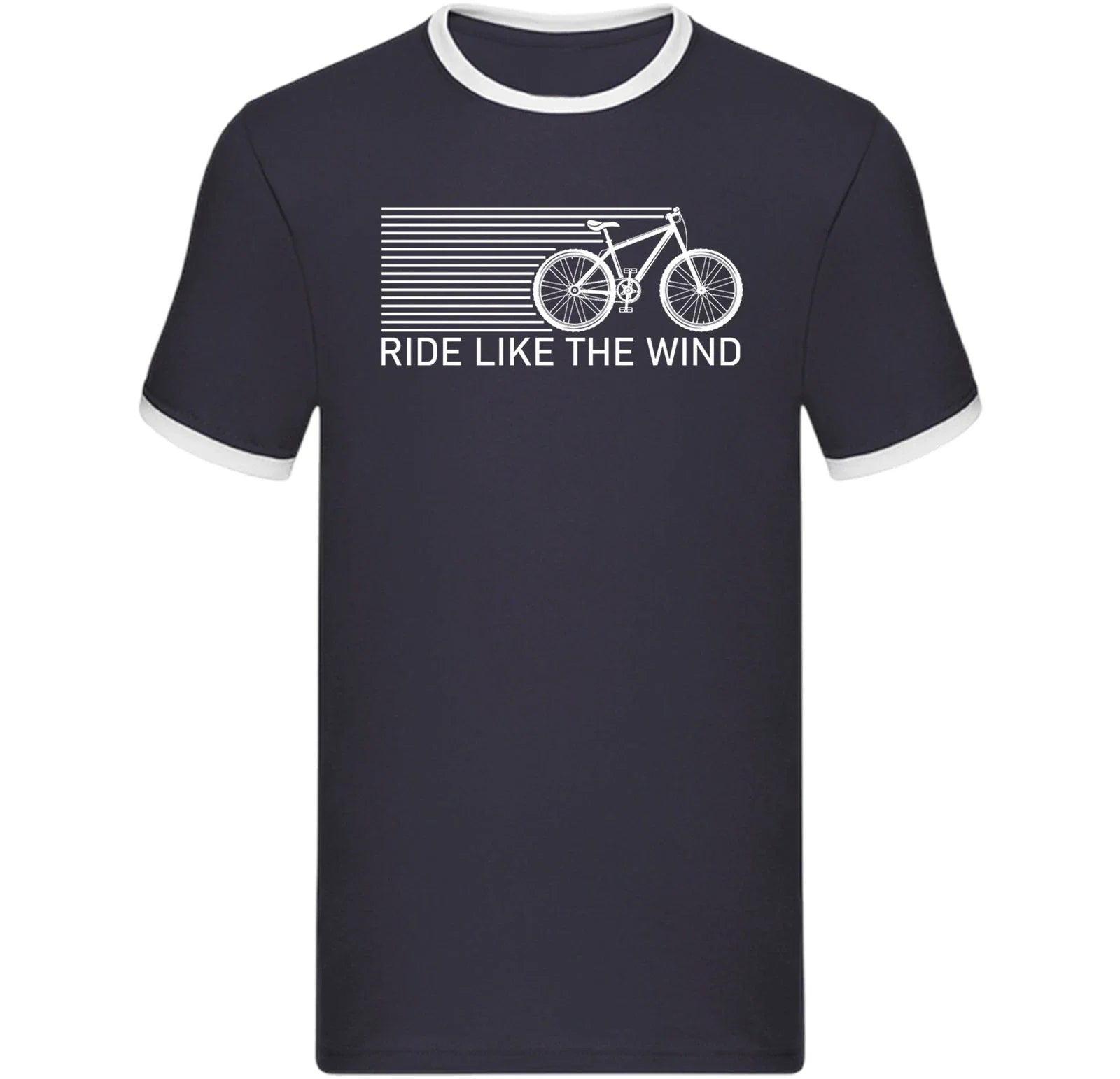 Ride Like the Wind Ringer T Shirt,Cycling Ringer shirt,Road cycling apparel Top
