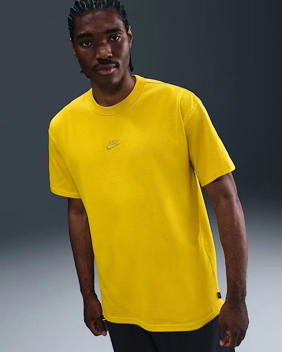 Size Large - Nike Sportswear Premium Essentials Yellow Loose Fit Men’s T Shirt