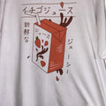 Strawberry Milk Kawaii T Shirt Oversized Baggy Unisex M