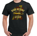 High Octane Mens Funny Car Enthusiast T-Shirt Classic Motor Rally Parts Muscle