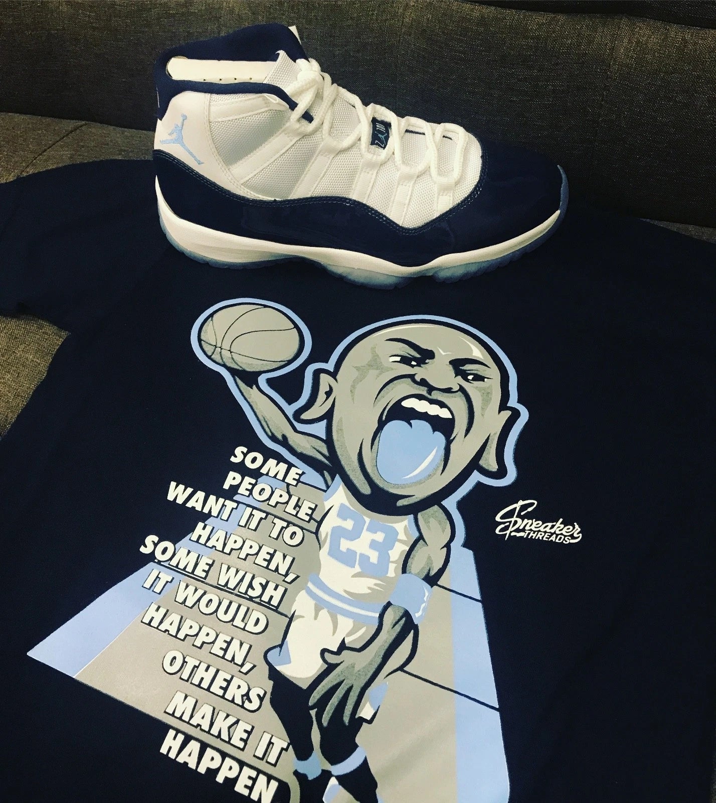 Shirt Match Jordan 11 Win Like 82 Midnight Navy - Make it Happen Tee