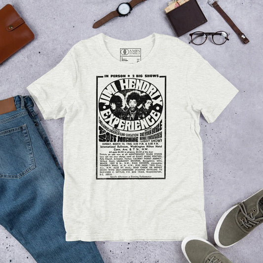 Unisex Graphic Jimi Hendrix Rock Concert t-shirt
