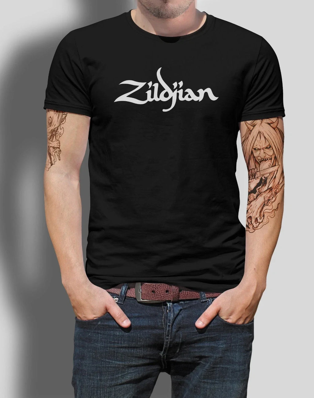 Zildjian Logo T-Shirt Drummer Merch Music Cymbals Top Tee