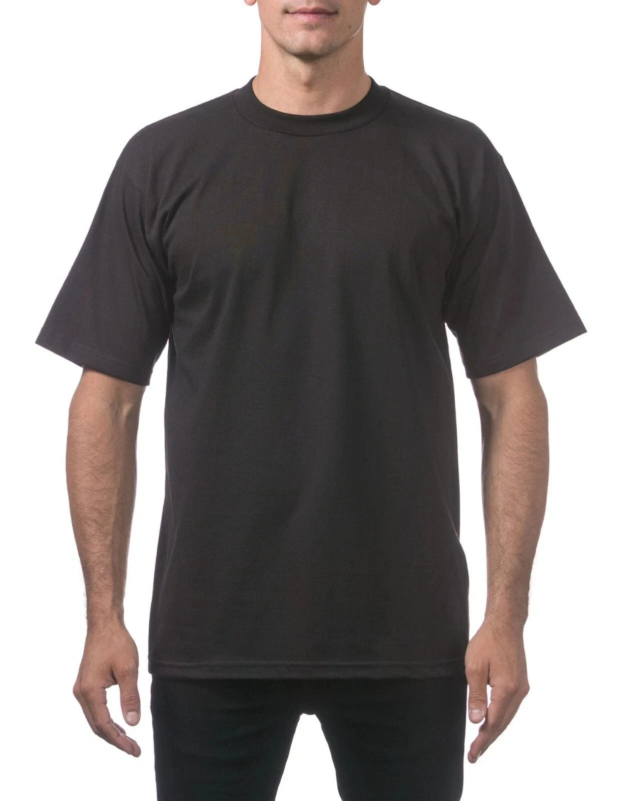 Pro Club Men's Heavyweight Cotton Short Sleeve Crew Neck T-Shirt