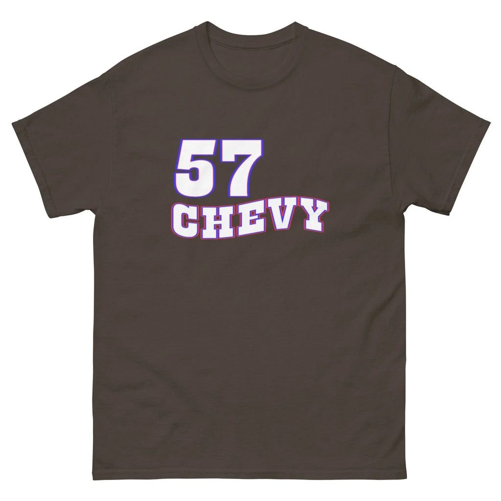 57 CHEVY HOT ROD T SHIRT sizes SMALL thru 5XL CHOOSE FROM 10 COLORS!