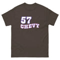 57 CHEVY HOT ROD T SHIRT sizes SMALL thru 5XL CHOOSE FROM 10 COLORS!