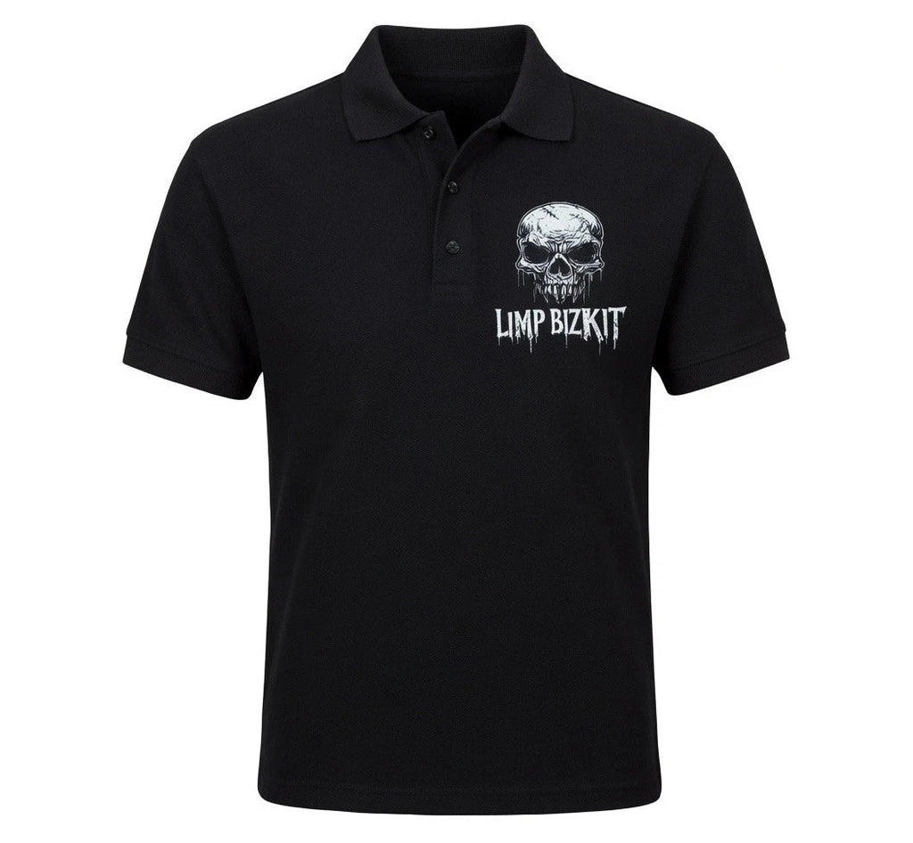 Limp Bizkit Skull Graphic Unisex Polo Shirt T-Shirt S M L XL 2 3 4XL
