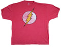 Flash Adult New T-Shirt - Super Distressed Classic Bolt Logo