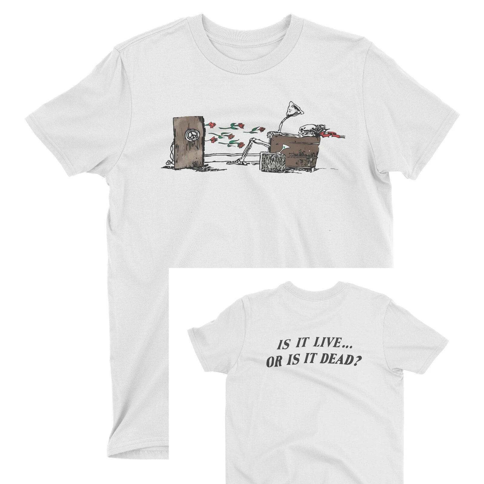 Is It Live Or Is It Dead Lot Shirt Vintage Parking Lot Concert Retro Tee