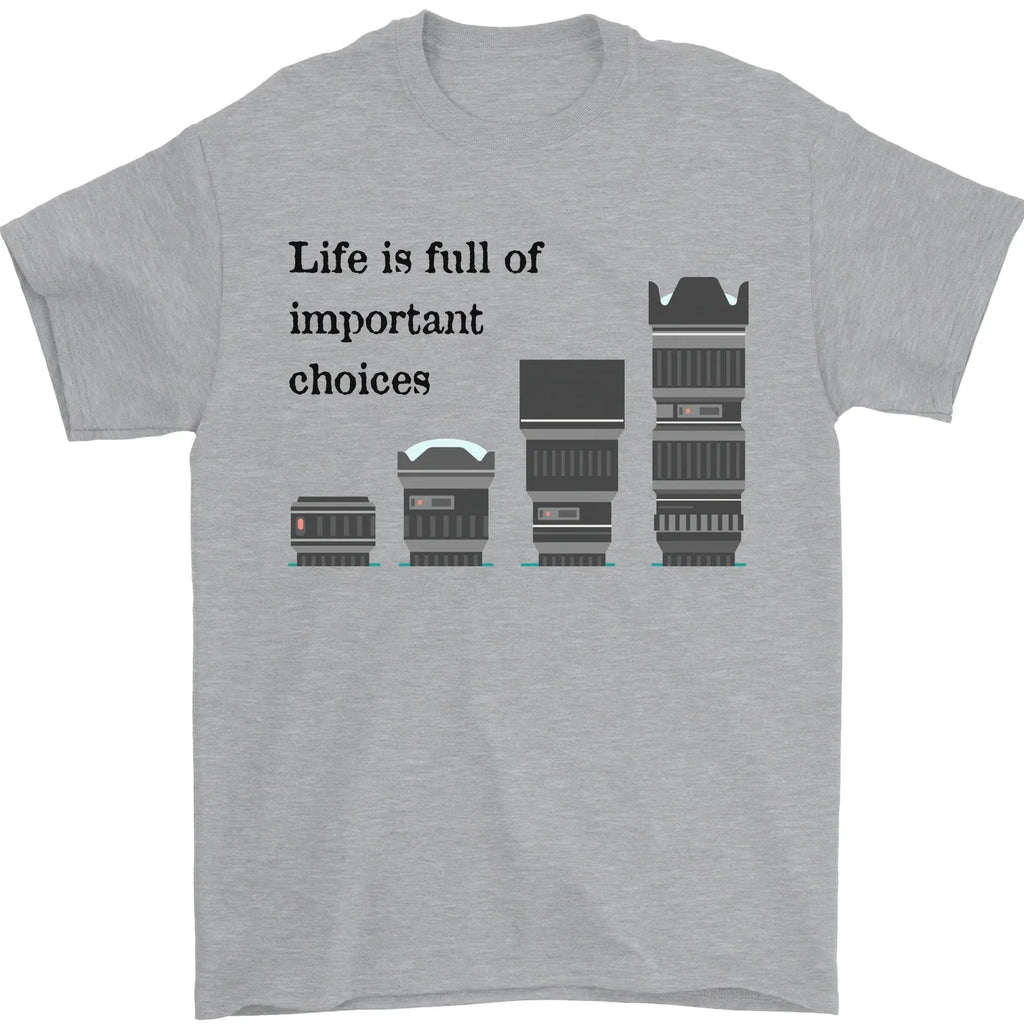 Photography Important Choices Photographer Mens T-Shirt 100% Cotton