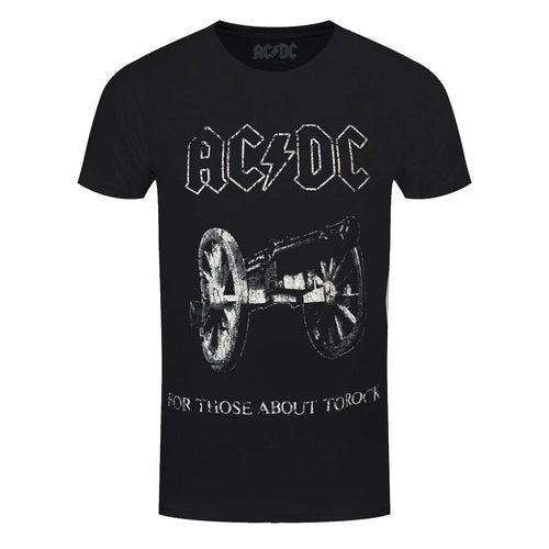 AC/DC T-Shirt About To Rock ACDC Band Official Black New