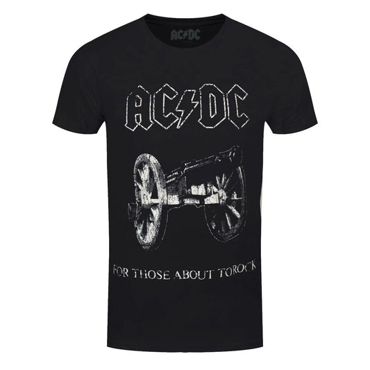 AC/DC T-Shirt About To Rock ACDC Band Official Black New