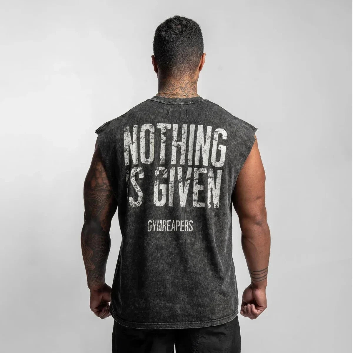 Men's Summer Oversized Fit Cotton Tank Top Sleeveless T-Shirt Gym Sport Casual