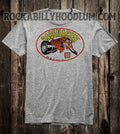 Retro Hot Rod Tee T Shirt Drag Racing Speed Shop MH M&H Tire Racemaster Tiger