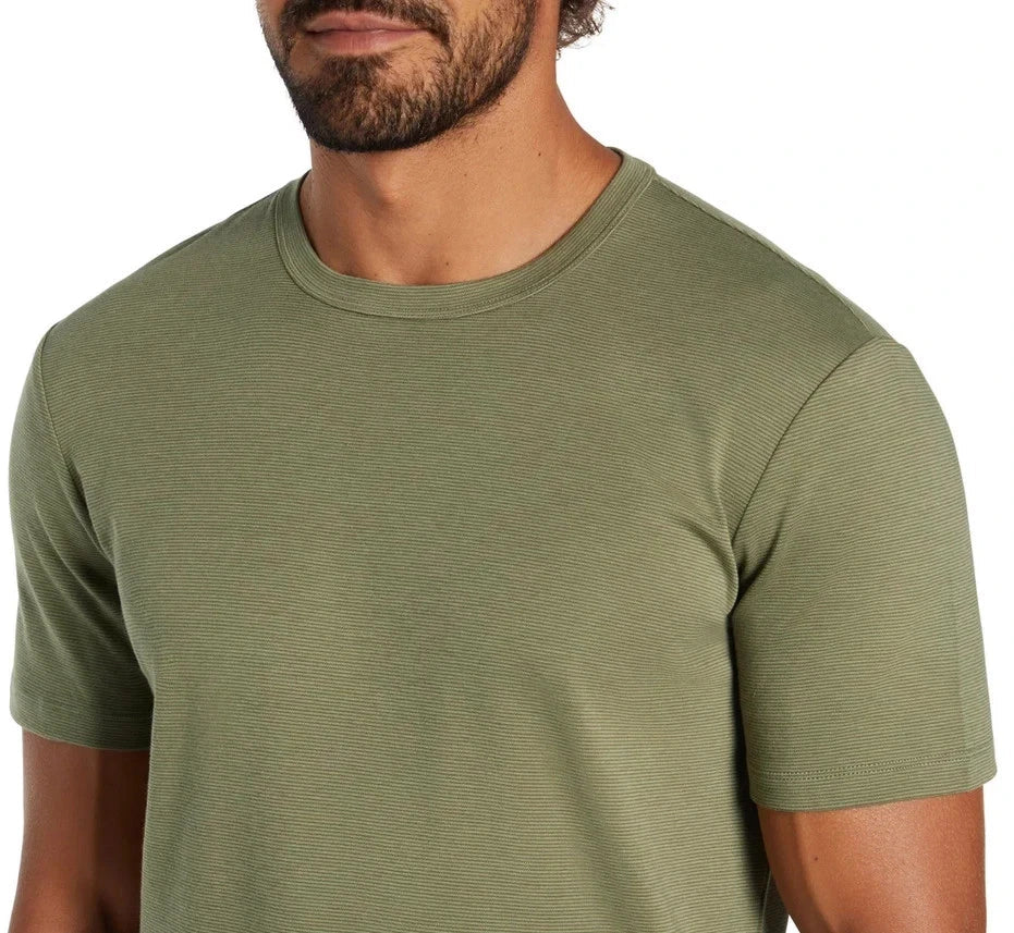 Banana Republic Mens Luxe Touch Performance Tee, Green, L