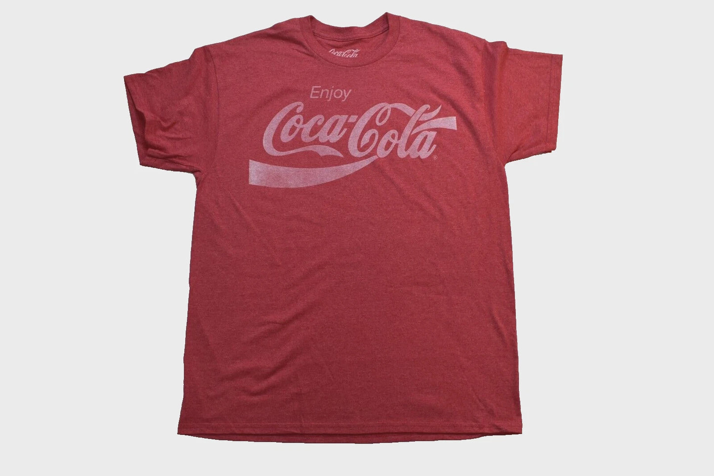 Coca Cola Mens Enjoy Coca-Cola Faded Retro Graphic Coke Shirt New S-3XL