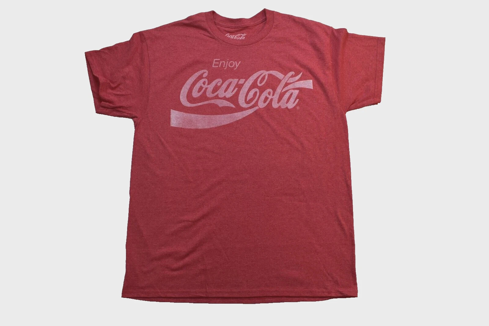 Coca Cola Mens Enjoy Coca-Cola Faded Retro Graphic Coke Shirt New S-3XL