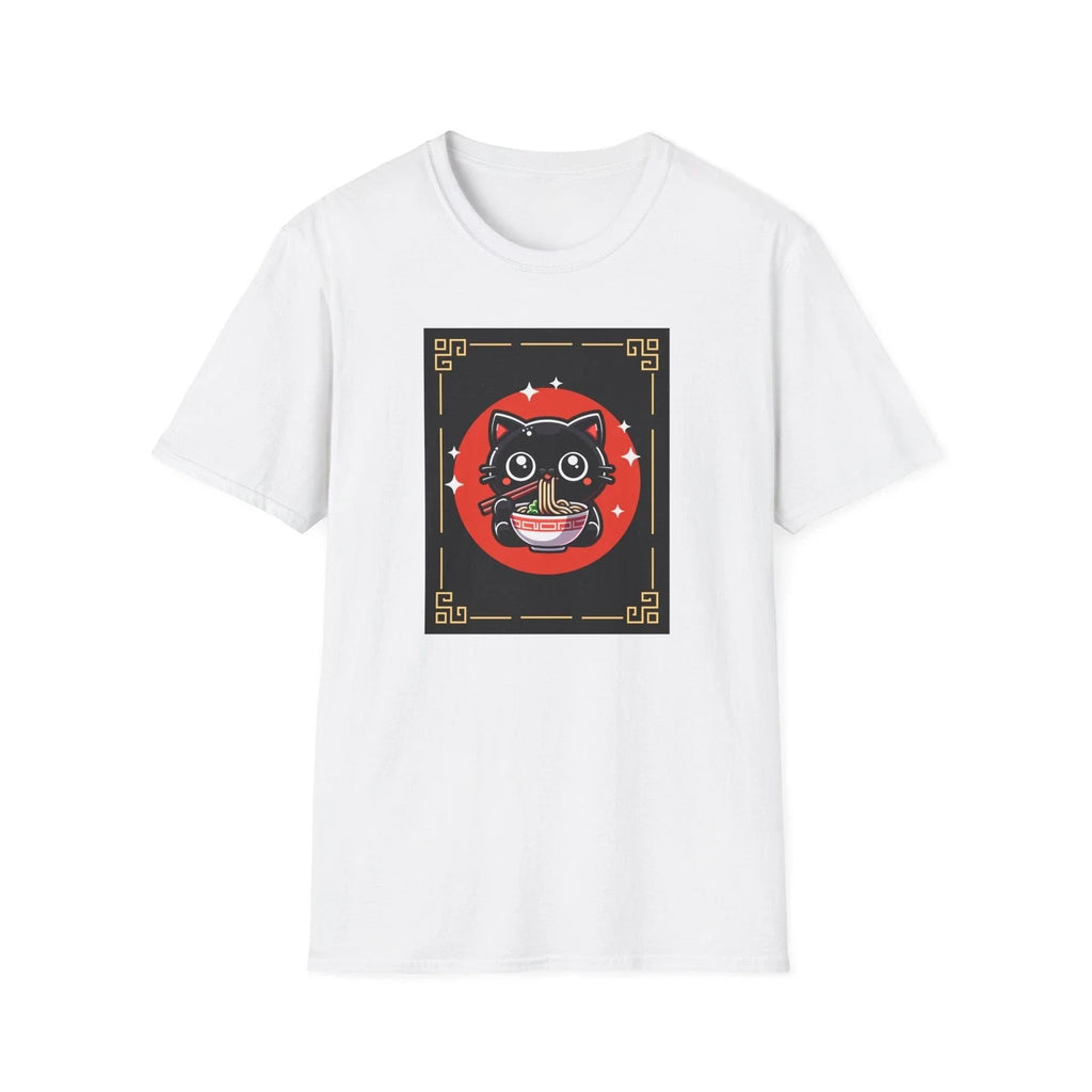 Funny Cat Ramen Noodle Japanese Anime Manga Ramen Kawaii Kitty Graphic T-Shirt