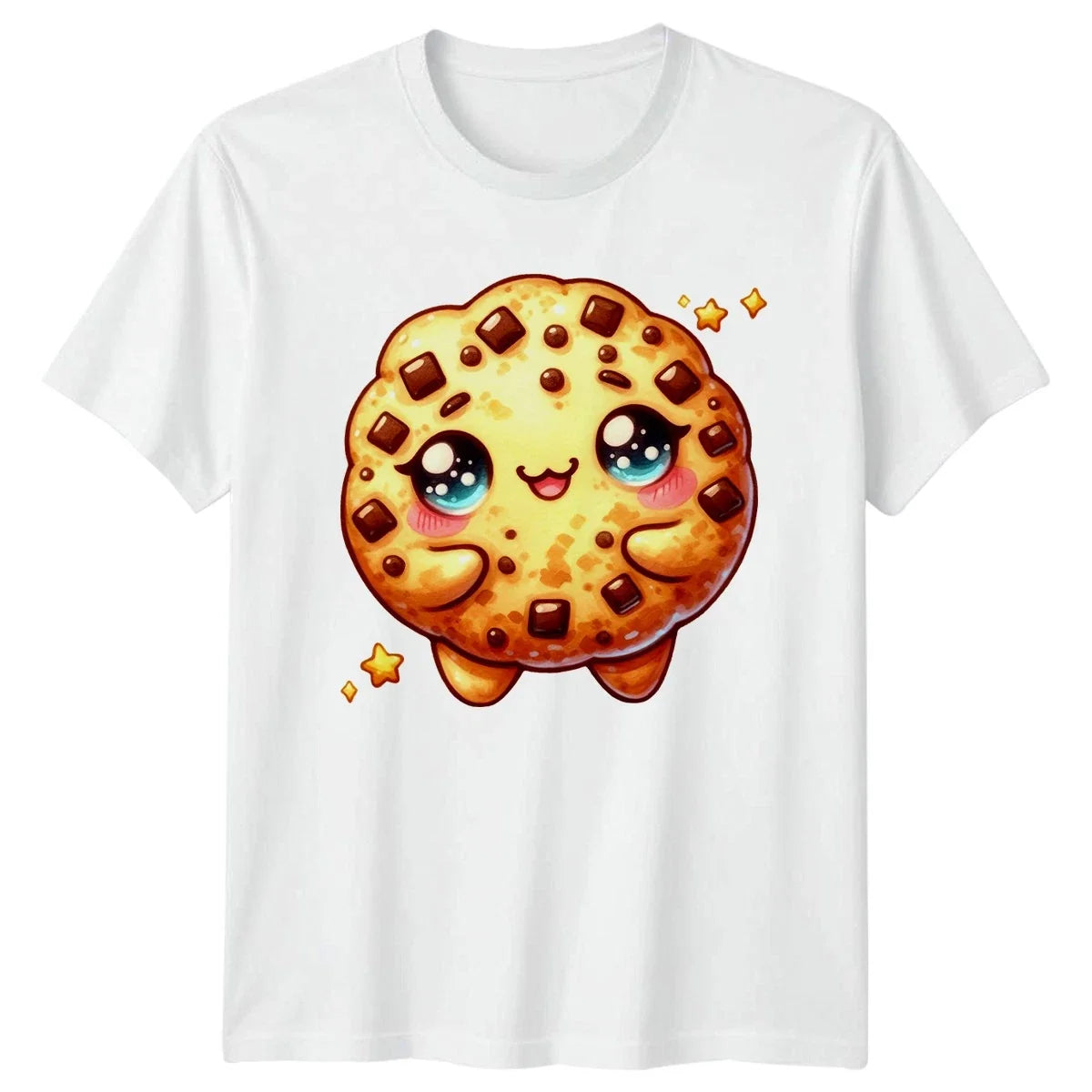 Sweet Cookie Kawaii Face T-Shirt Kawaii Cookie Dessert Food Birthday Gift