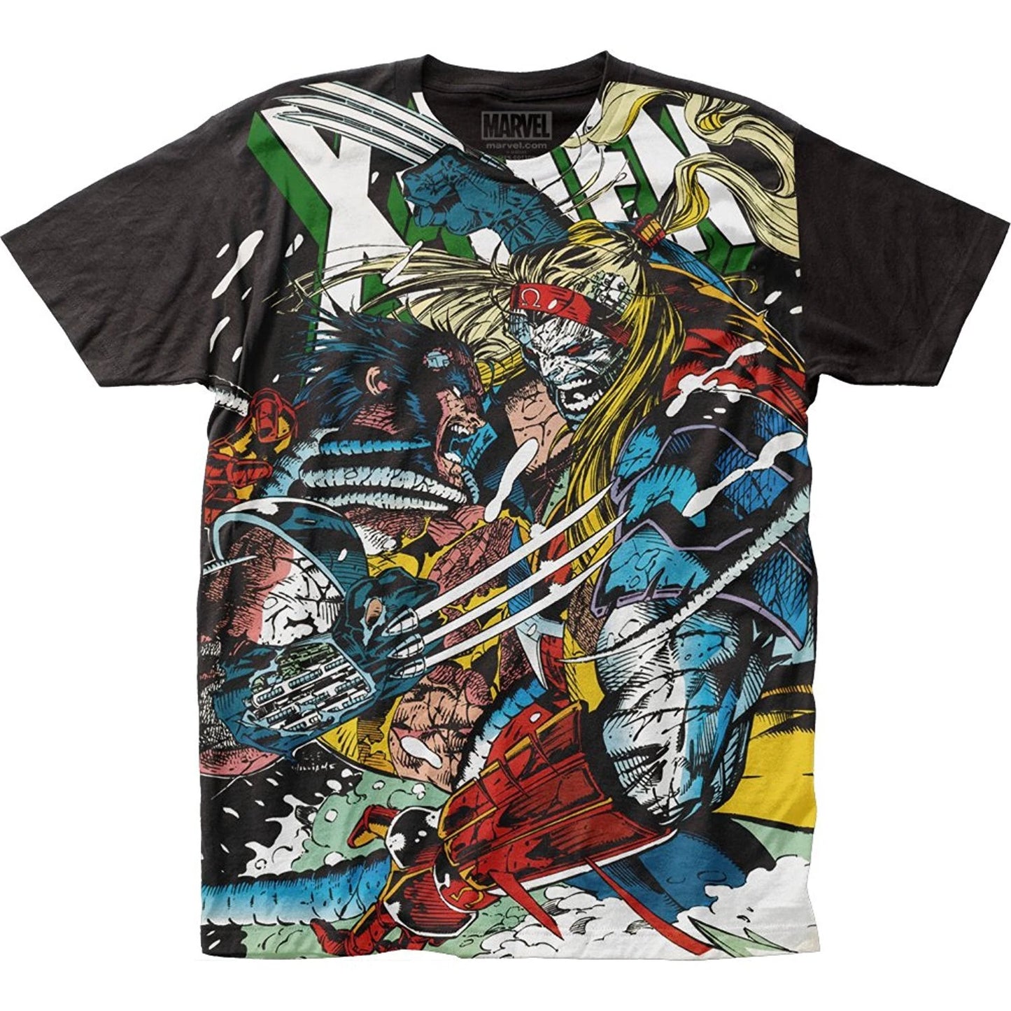 Authentic MARVEL X-Men Wolverine Vs. Omega Subway Slim-Fit T-Shirt S NEW