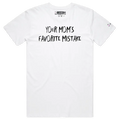 VOICEART Your Moms Favorite Mistake Funny Graphic Meme Tee with Sarcastic Joke