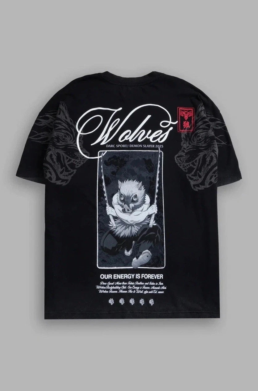 Darc Sport Demon Slayer Inosuke Will Of The Beast T-Shirt in Black Size XL (NEW)