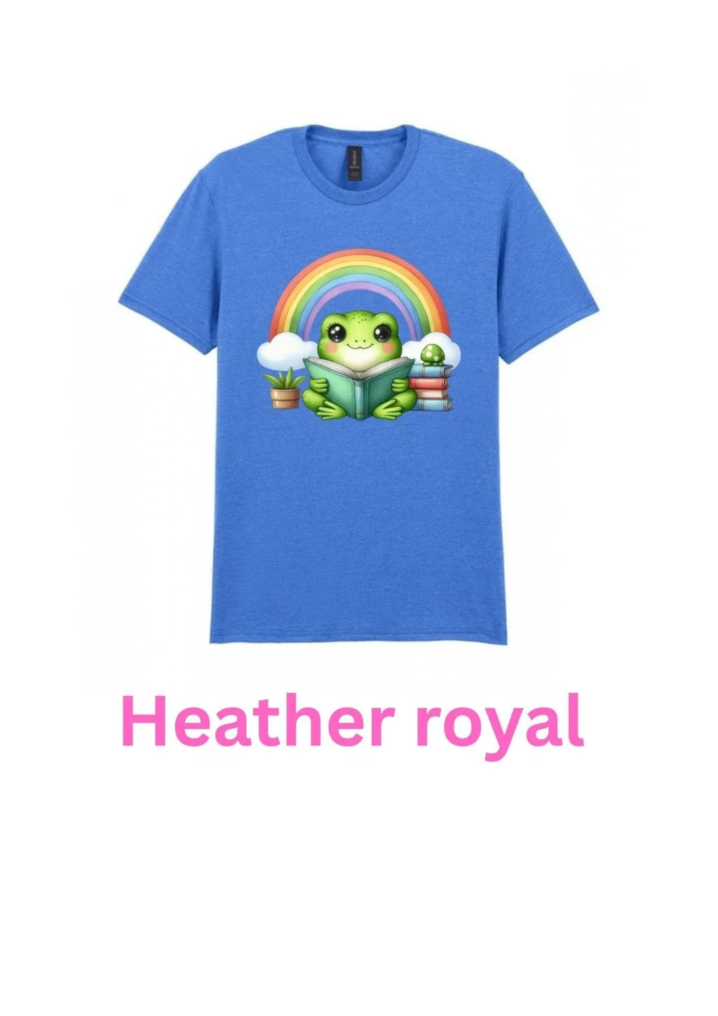Kawaii frog reading Adult TShirt S/M/L/XL/XXL In Various Colours