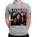 Damon Salvatore Movie Fictional Character Retro Vintage Mens T-Shirts Top #TA-17