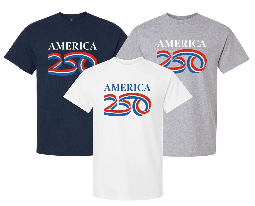 America 250 T-Shirt usa anniversary flag celebration 4th of july 1776 2026 250th