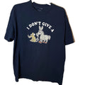 Custom 77 T-shirt Graphic “Don’t Give A Rats Ass” Blue Short Sleeve Sz M/L?