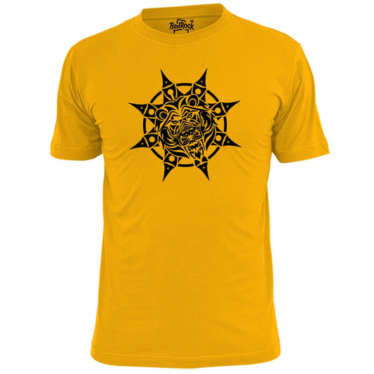 Mens Tribal Tiger Face V2 T Shirt Tattoo Art