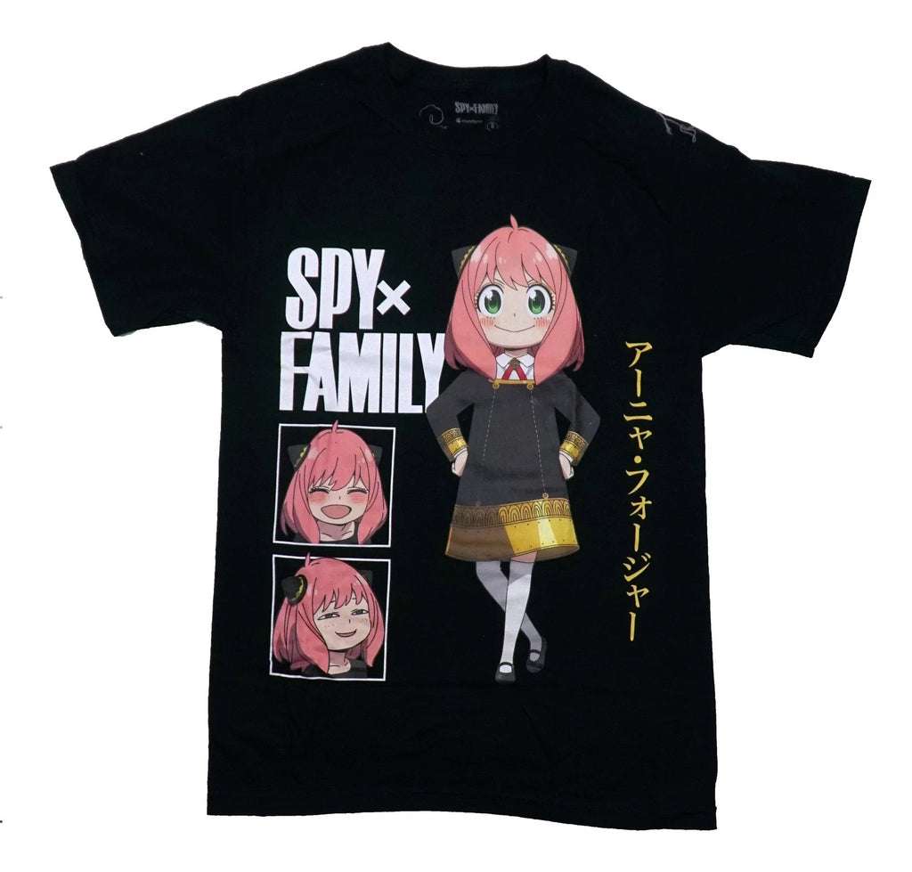 Spy X Family Mens T-Shirt - Anya Standing by Boxed Images Kanji Name