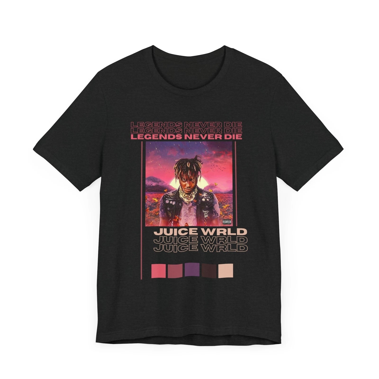 Juice Wrld graphic shirt, Legends never die album shirt
