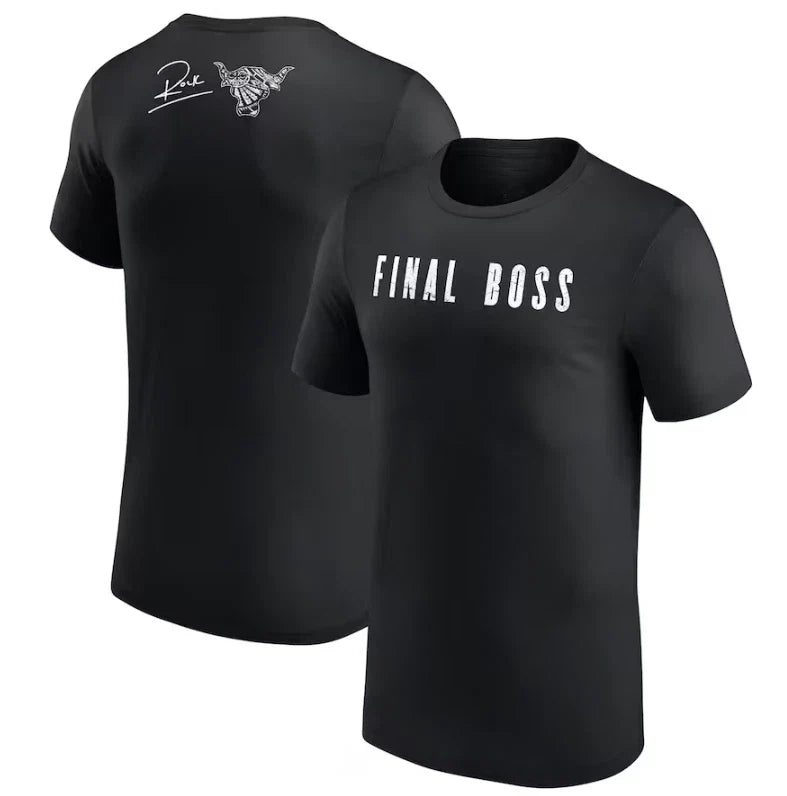 Black The Rock Final Boss T-Shirt