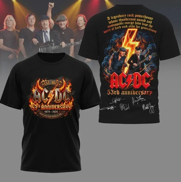 A.C D.C POWER UP Tour America 2026 shirt 53 Years Anniversary T-Shirt
