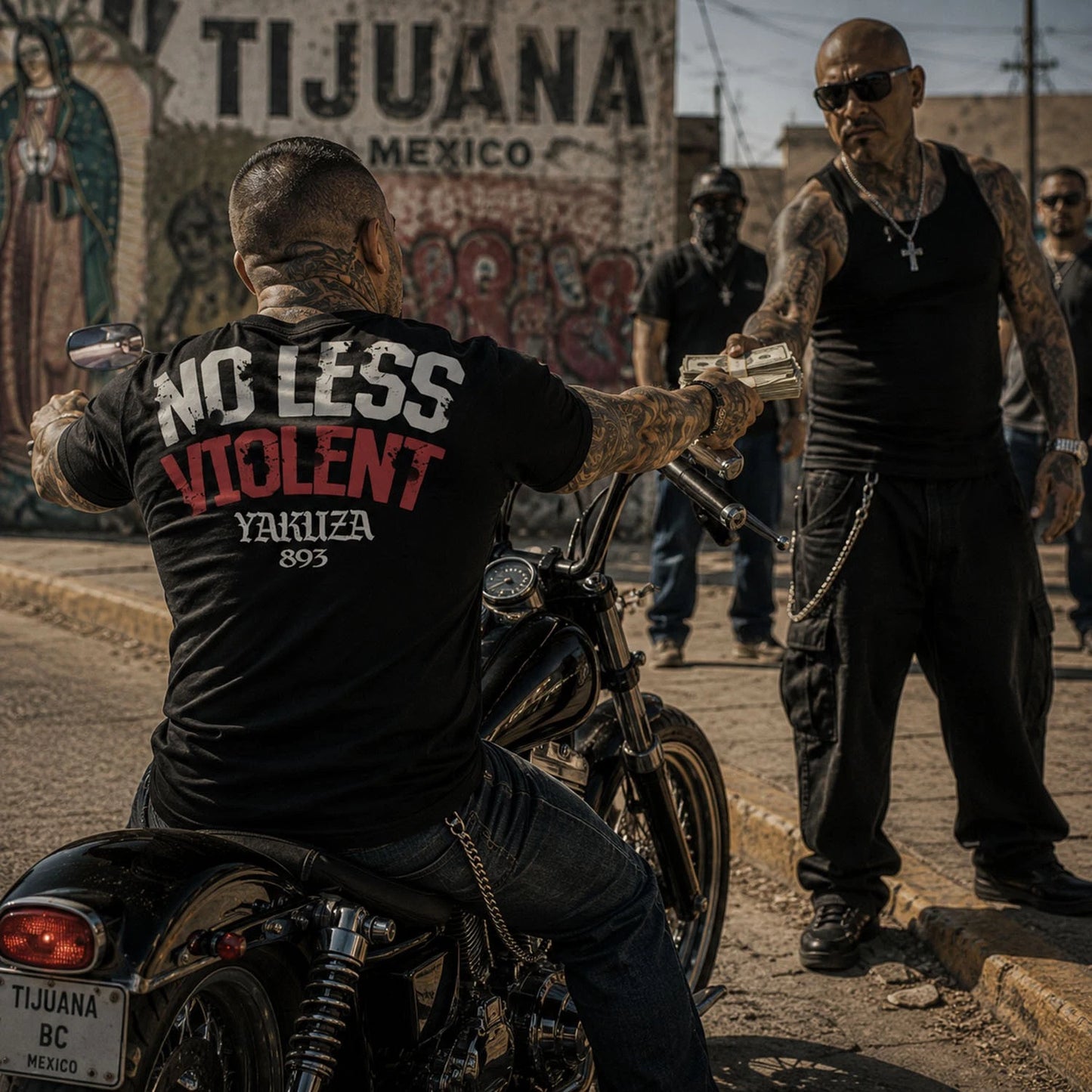 New Yakuza Men's Violent Regular T-Shirt - Black