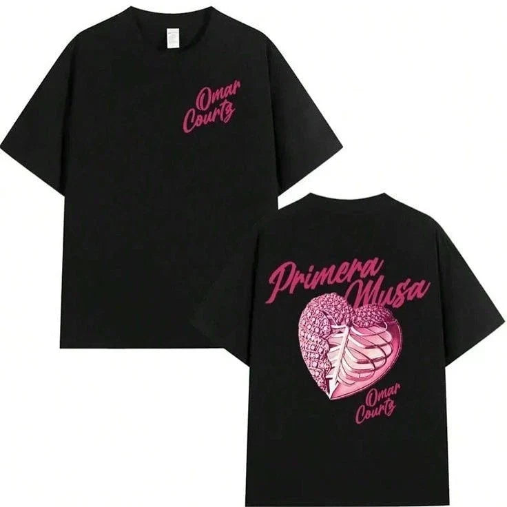 Omar Courtz Primera Musa Heart Graphic Music T Shirt