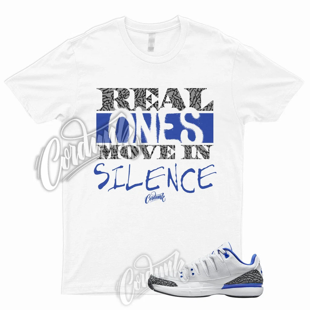 R1 T Shirt to Match Zoom Vapor AJ3 Racer Blue Dark Grey Elephant Print 1 True